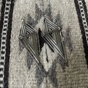 Sterling silver geometric earrings